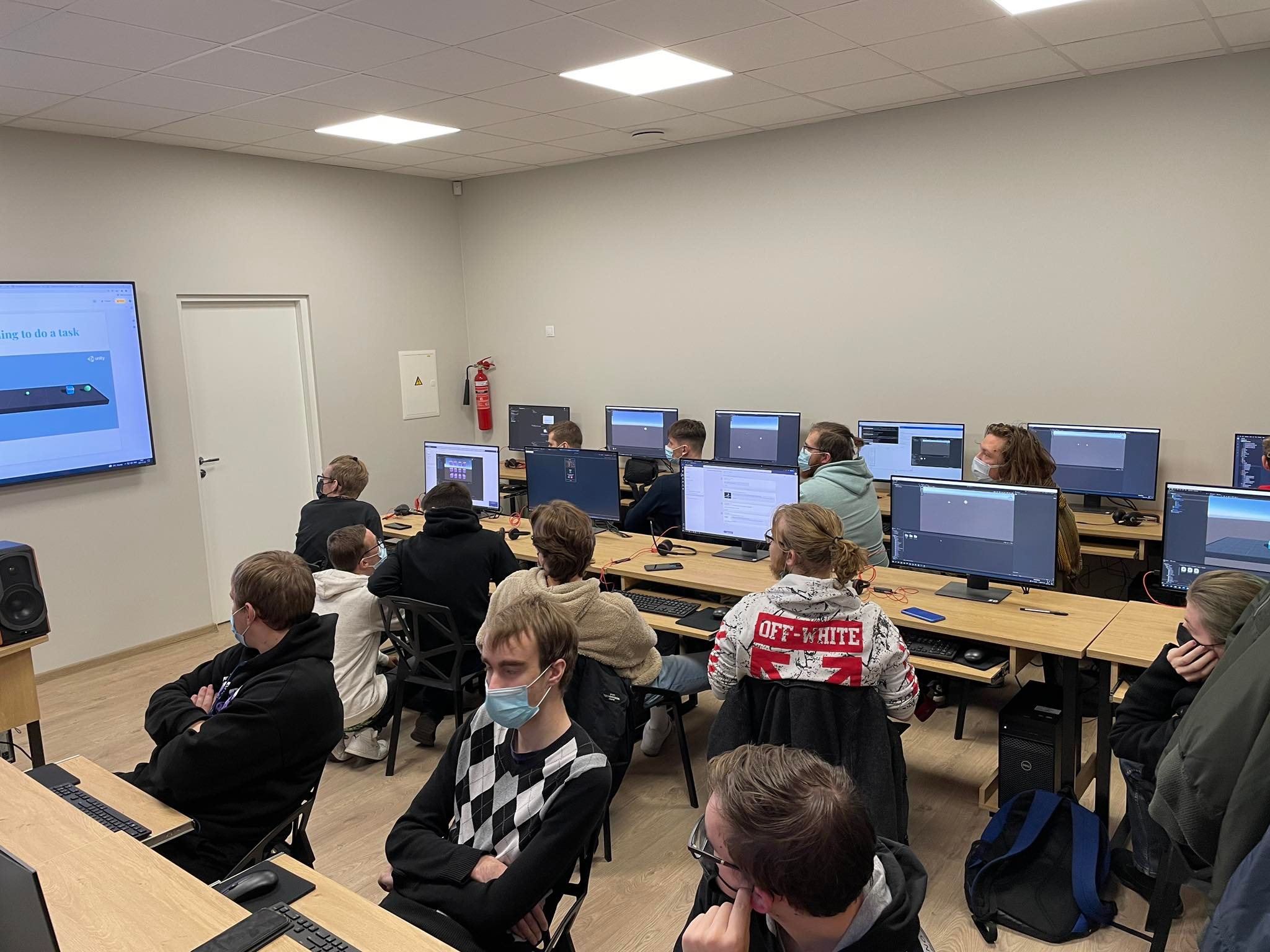 Introductory lessons at Kaunas Information Technology School